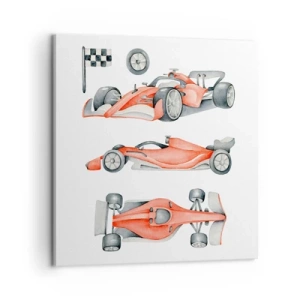 Canvastavla - Bild på duk - Att komma ikapp en dröm - 60x60 cm