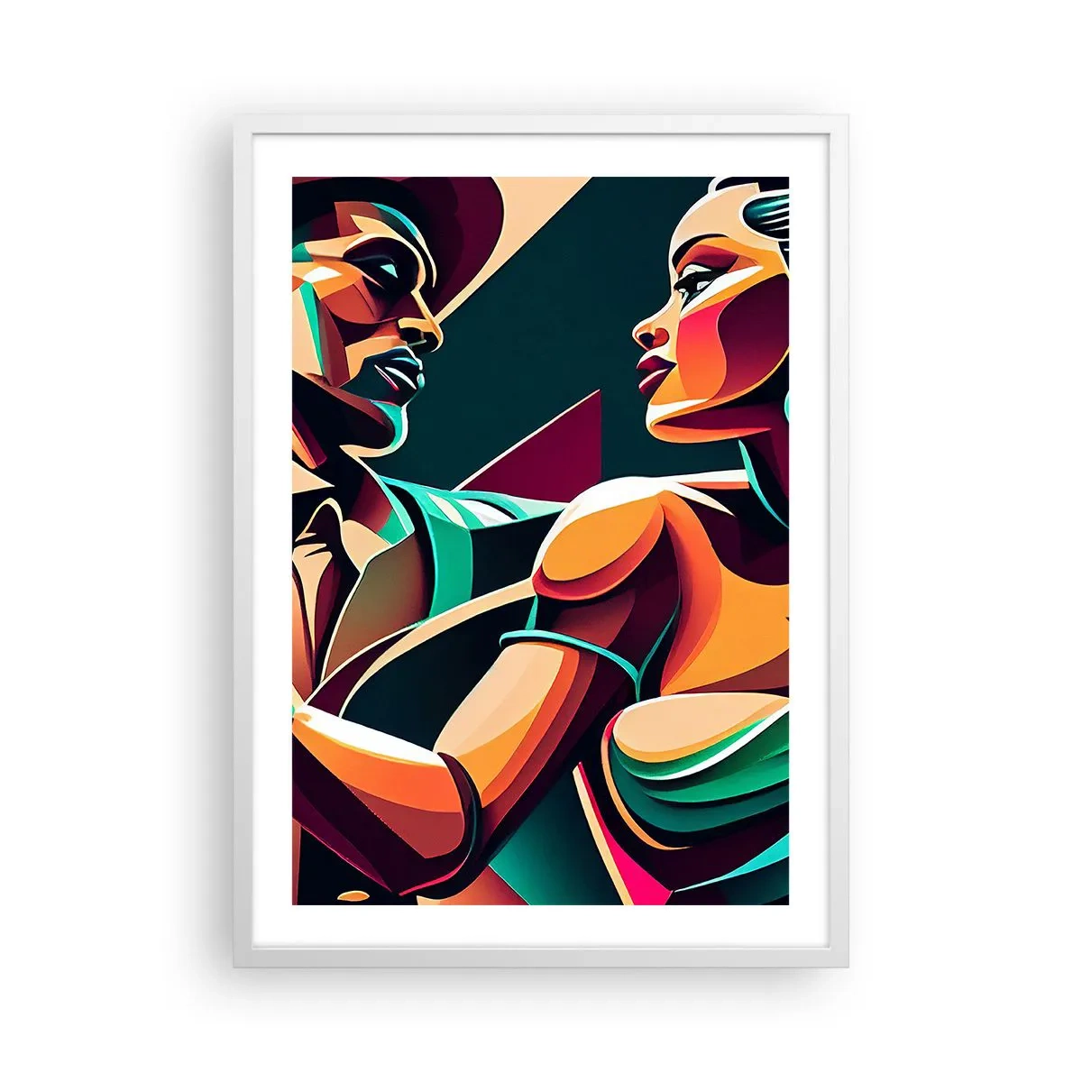 Affisch i vit ram - I hjärtats rytm - 50x70 cm