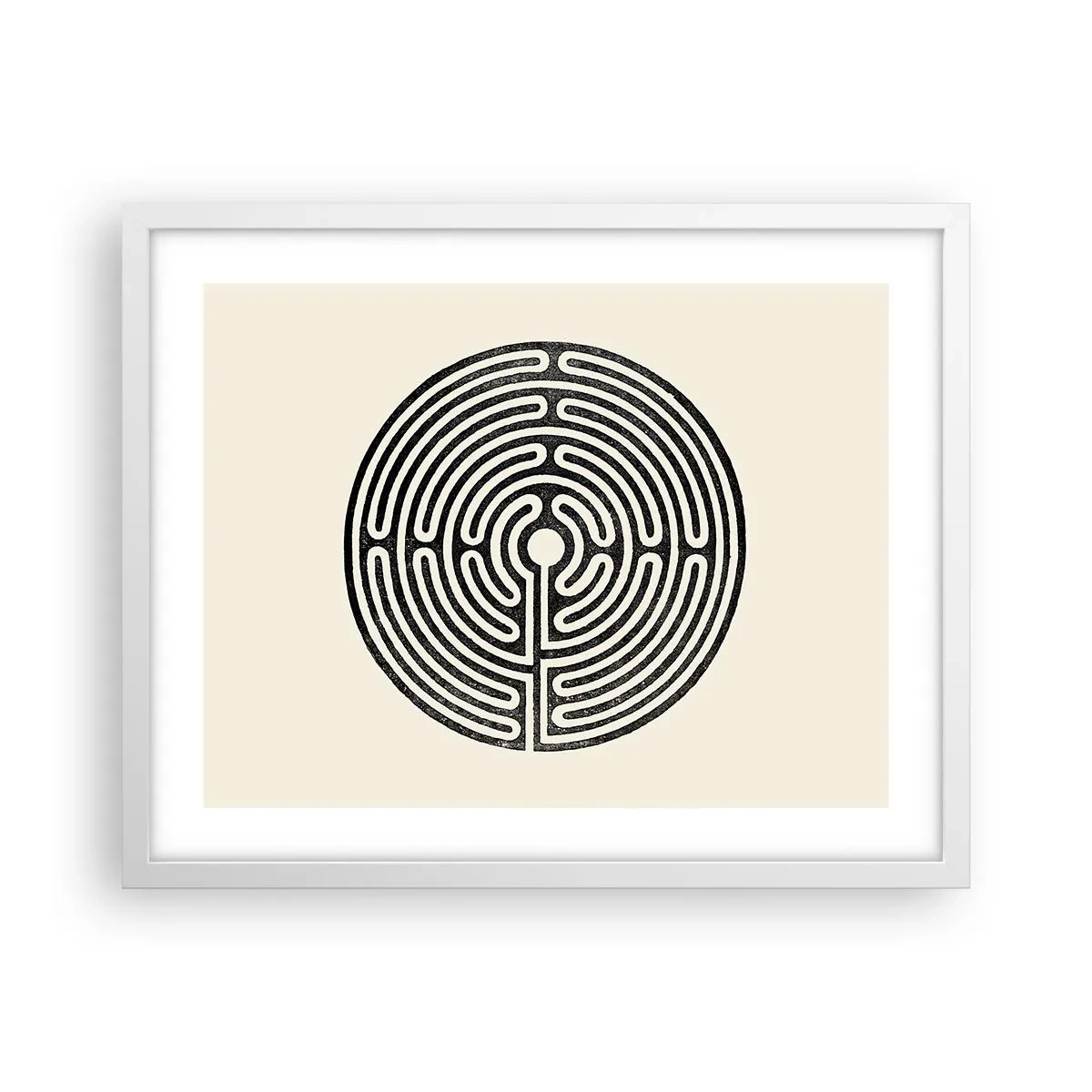 Affisch i vit ram - Mystisk ordning - 50x40 cm