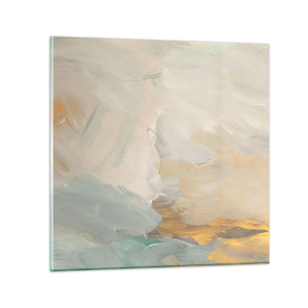 Glastavla - Bild på glas - Abstraktion - ett land av mildhet - 30x30 cm