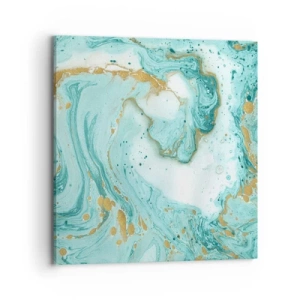 Canvastavla - Bild på duk - Under stora vågen från Edo-tiden - 70x70 cm