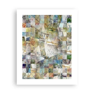 Affisch - Geometrisk omblandning - 40x50 cm