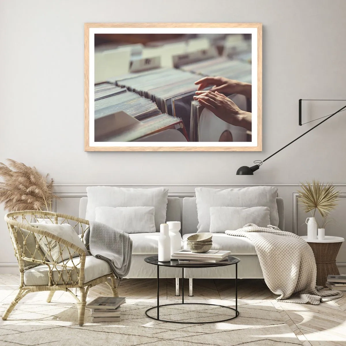 Affisch i ram av ljusek - I jakten efter känslor - 70x50 cm