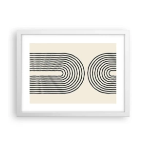 Affisch i vit ram - Om en stund... - 40x30 cm