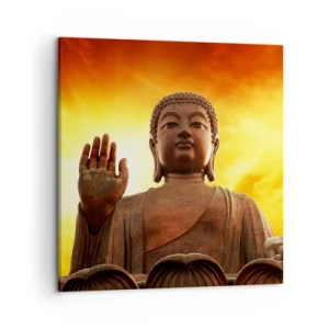 Canvastavla - Bild på duk - Ljuslugnet - 50x50 cm