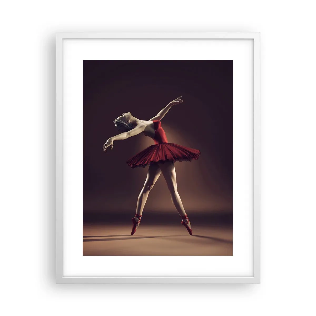 Affisch i vit ram - Prima ballerina - 40x50 cm