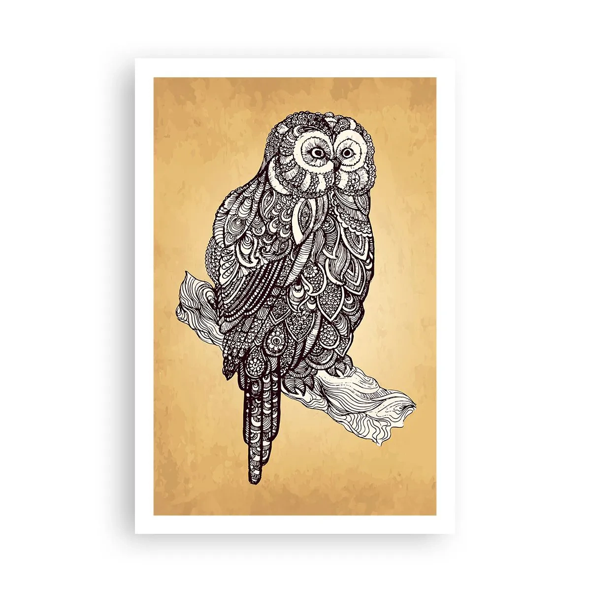 Affisch - Invecklade ornament av visdom - 61x91 cm