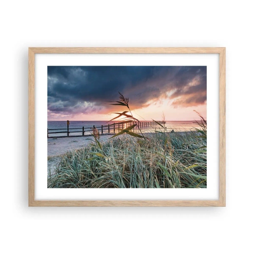 Affisch i ram av ljusek - Försvinner inte med vinden - 50x40 cm