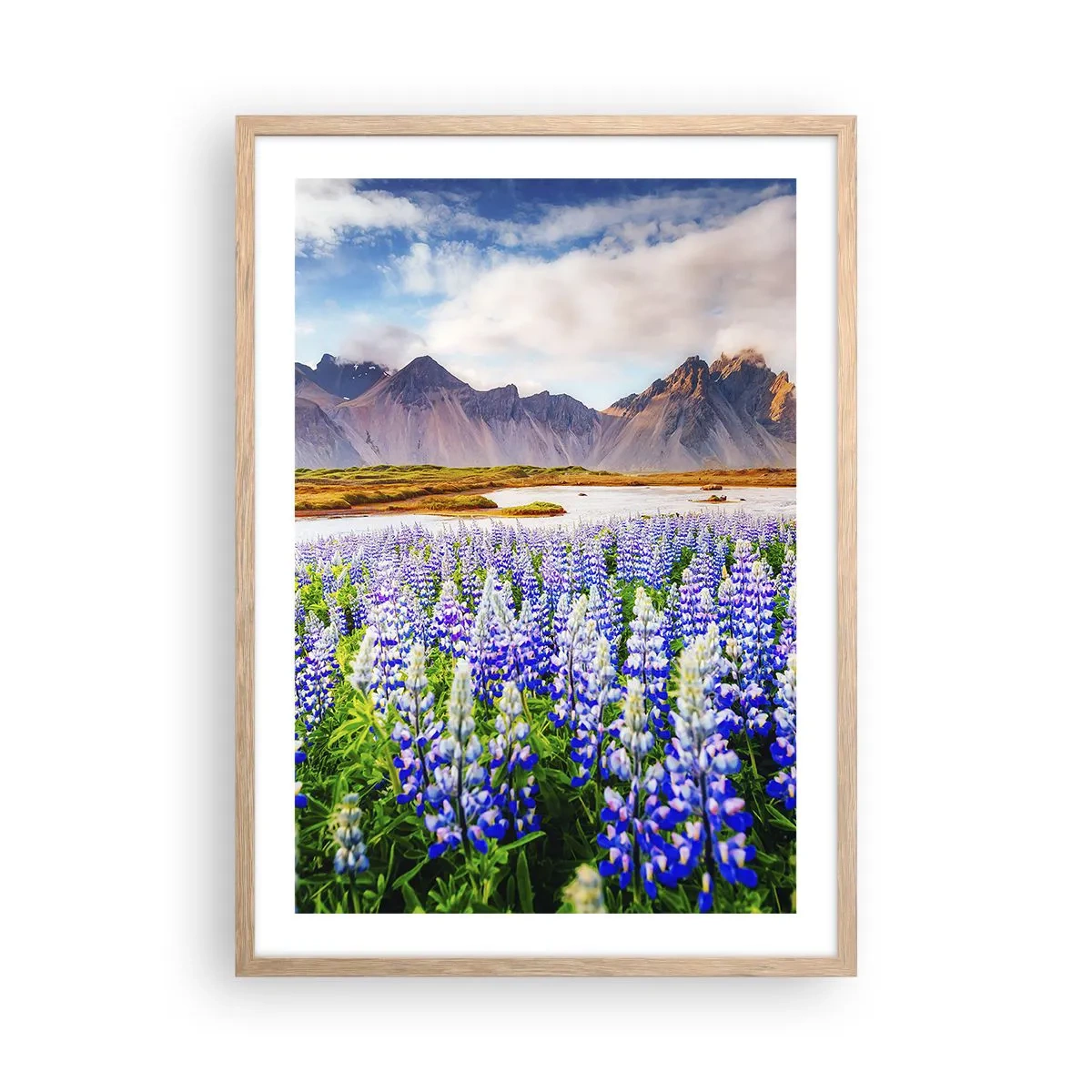 Affisch i ram av ljusek - Styrka och stränghet bredvid mildhet - 50x70 cm