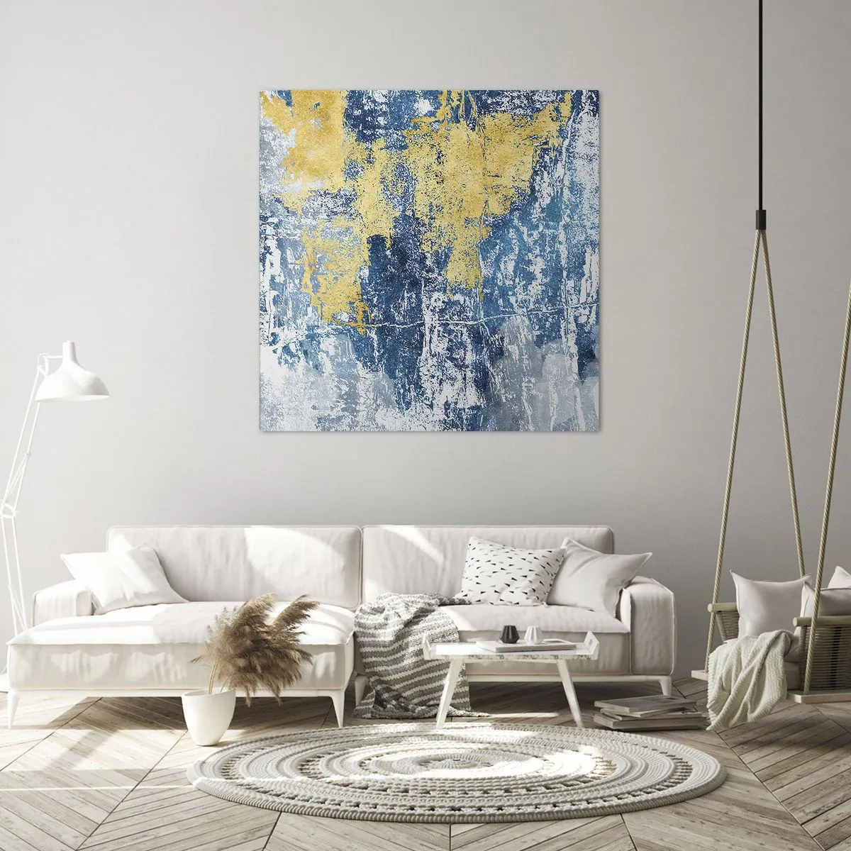 Canvastavla - Bild på duk - En väderfylld abstraktion - 40x40 cm
