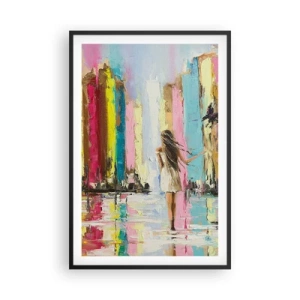 Affisch i svart ram - Kom med mig - 61x91 cm