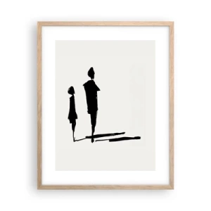 Affisch i ram av ljusek - Säkert tillsammans? - 40x50 cm