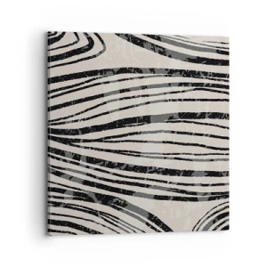 Canvastavla - Bild på duk - Stänk av linjer - 70x70 cm