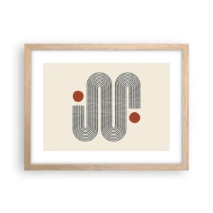 Affisch i ram av ljusek - från början till slutet - 40x30 cm