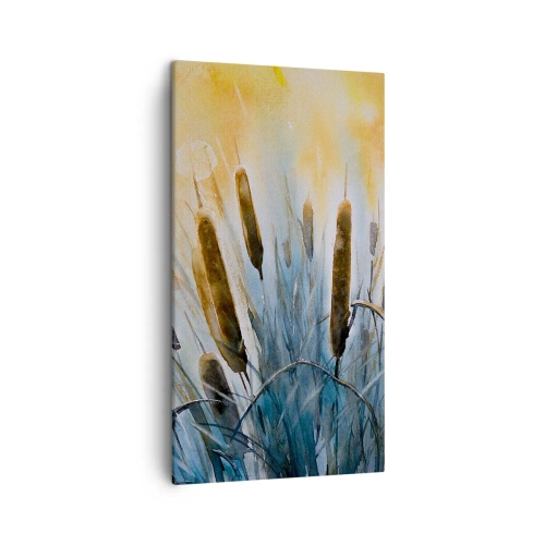 Canvastavla - Bild på duk - Vattnets kyla, solens hetta - 45x80 cm