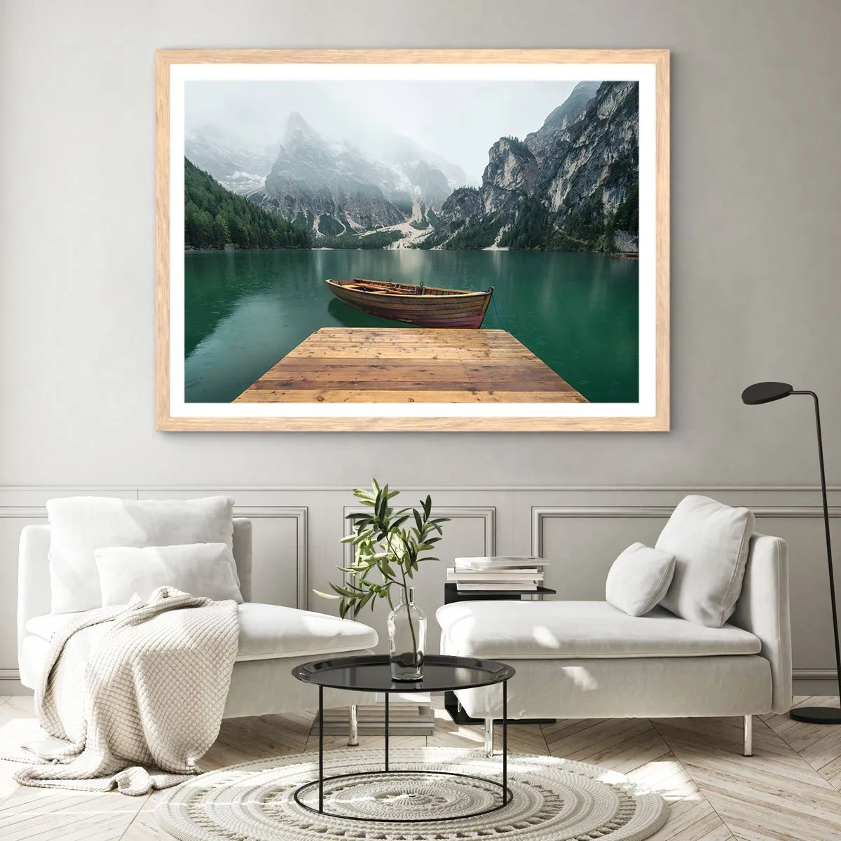 Affisch i ram av ljusek - Naturens mäktighet - 70x50 cm