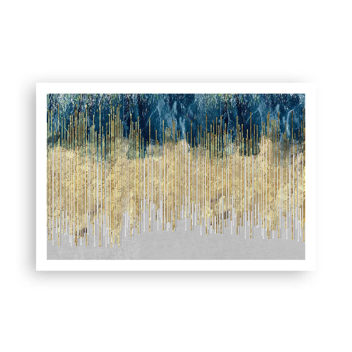 Affisch - Förgylld gräns - 91x61 cm