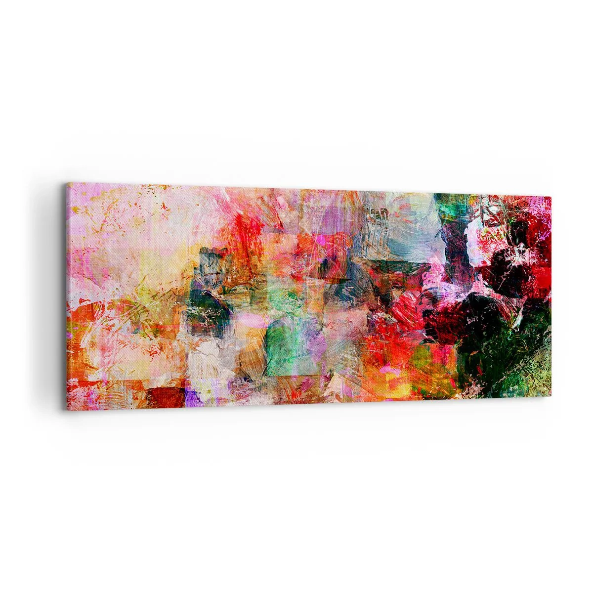 Canvastavla - Bild på duk - En resa genom det rosa - 100x40 cm