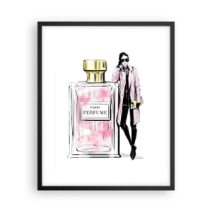 Affisch i svart ram - Paris-sensualitet - 40x50 cm