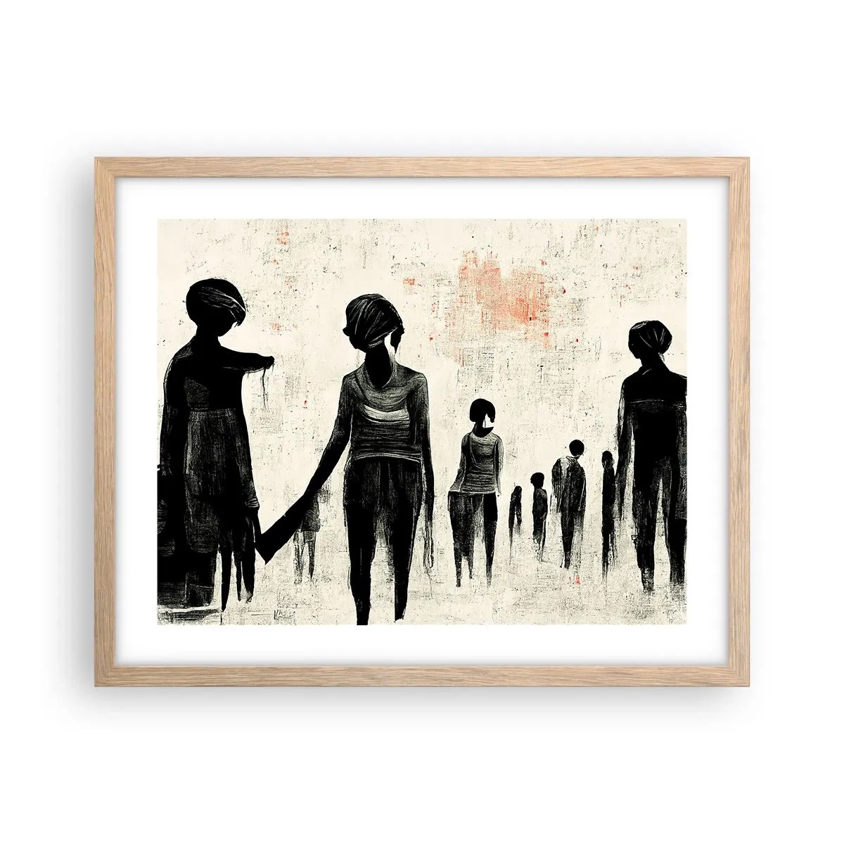 Affisch i ram av ljusek - Mot ensamhet - 50x40 cm