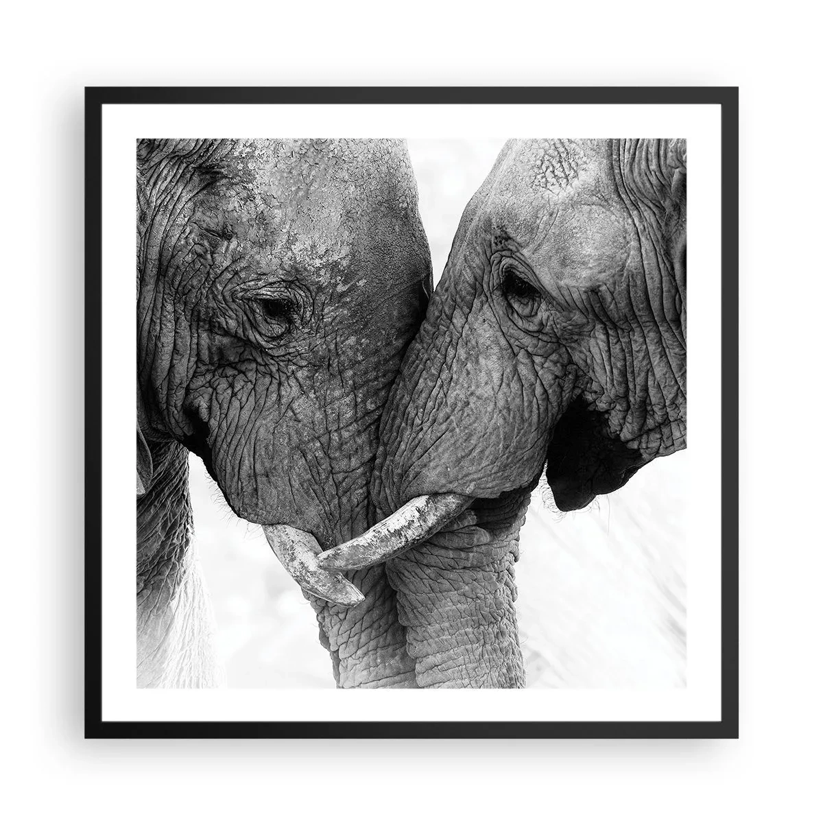 Affisch i svart ram - Hjärtlig bekännelse - 60x60 cm