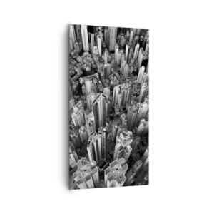 Canvastavla - Bild på duk - Hela tiden högre och högre - 65x120 cm