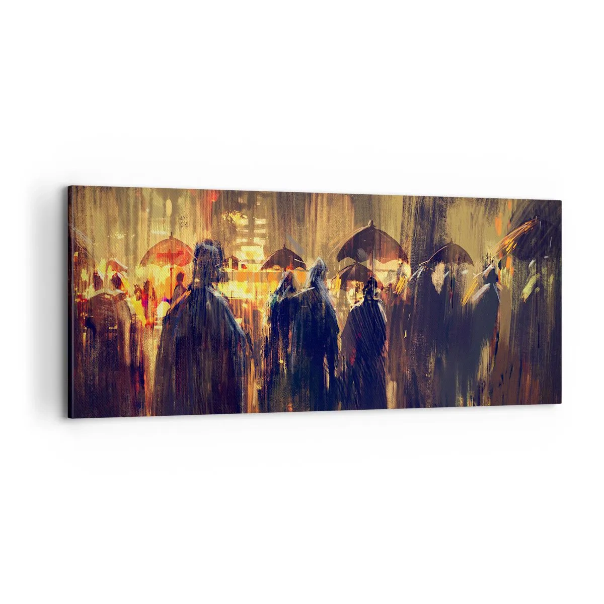 Canvastavla - Bild på duk - Regnbekännare - 100x40 cm