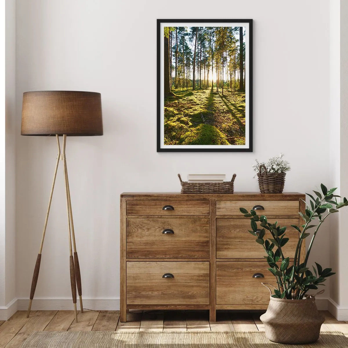 Affisch i svart ram - ...Bortom sjunde skogen - 30x40 cm