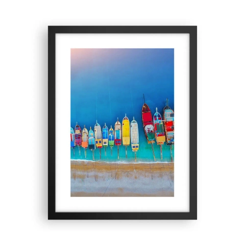 Affisch i svart ram - Ur fågelperspektivet - 30x40 cm