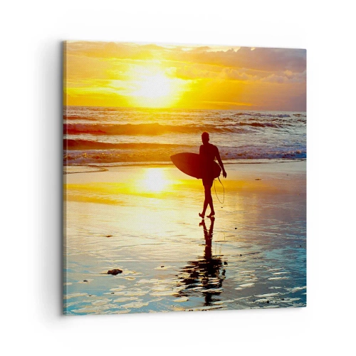 Canvastavla - Bild på duk - Kämpes återkomst - 60x60 cm