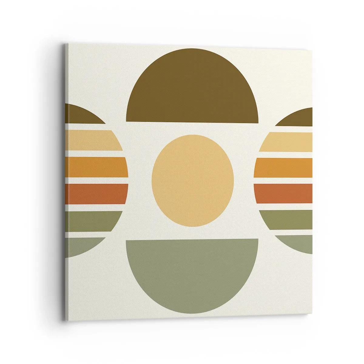 Canvastavla - Bild på duk - I jordens färger - 70x70 cm