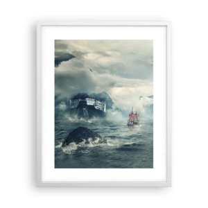 Affisch i vit ram - På magiska vatten - 40x50 cm