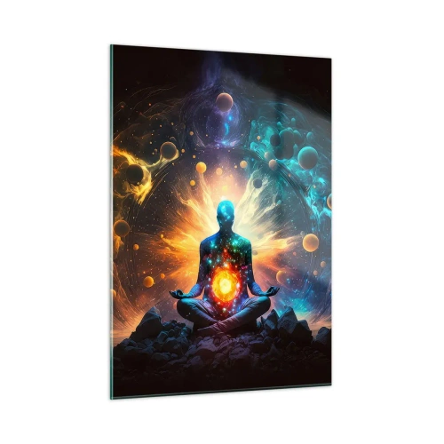 Glastavla - Bild på glas - Kosmisk stillhet - 50x70 cm