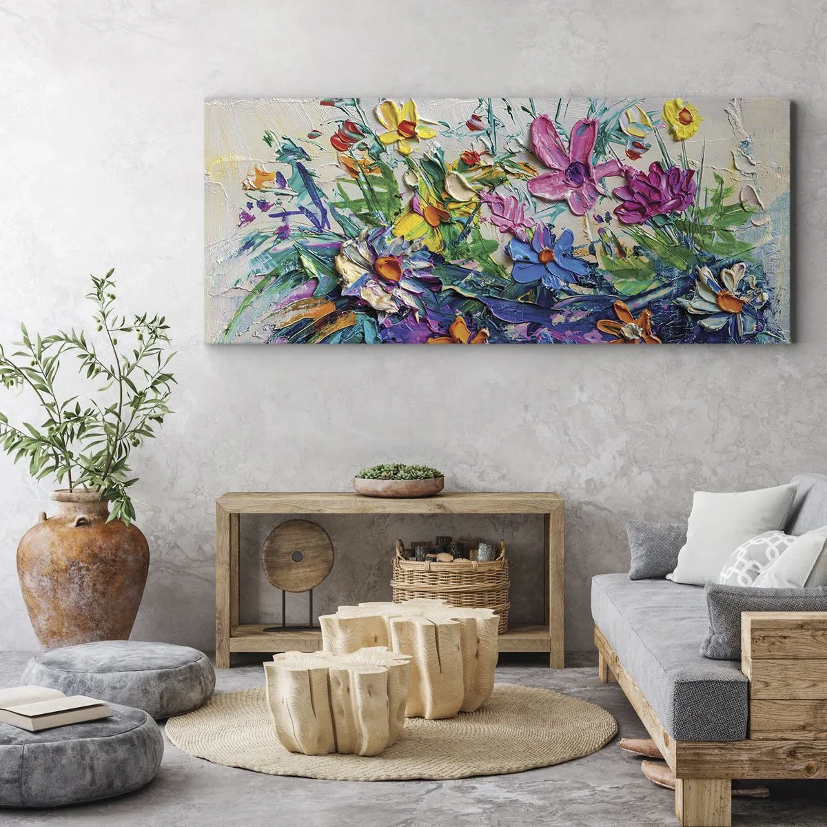 Canvastavla - Bild på duk - Icke stilleben - 100x40 cm
