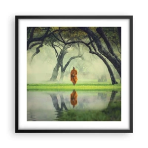 Affisch i svart ram - På väg till upplysningen - 50x50 cm