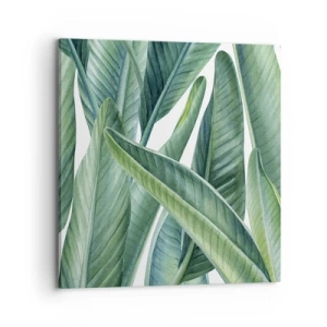 Canvastavla - Bild på duk - Grönskan i sig själv - 70x70 cm