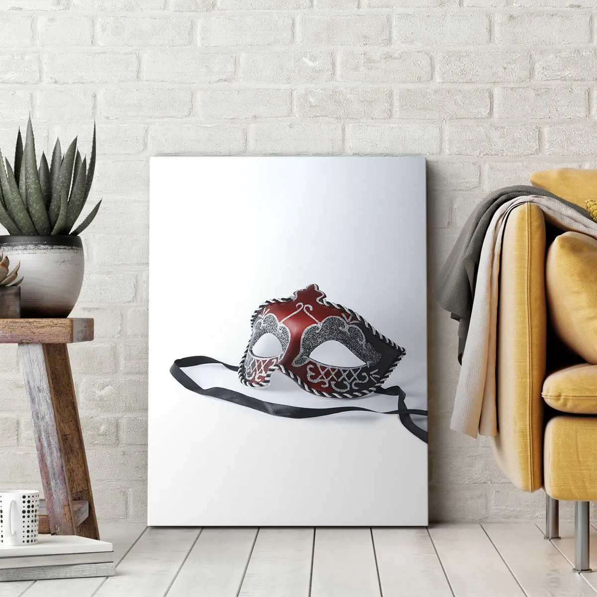 Canvastavla - Bild på duk - Inbjudan till bal - 65x120 cm