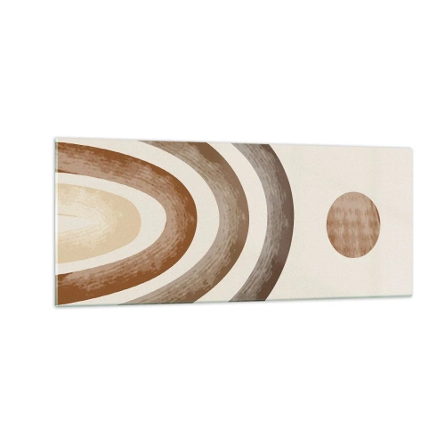 Glastavla - Bild på glas - I den avlägsna galaxen - 100x40 cm