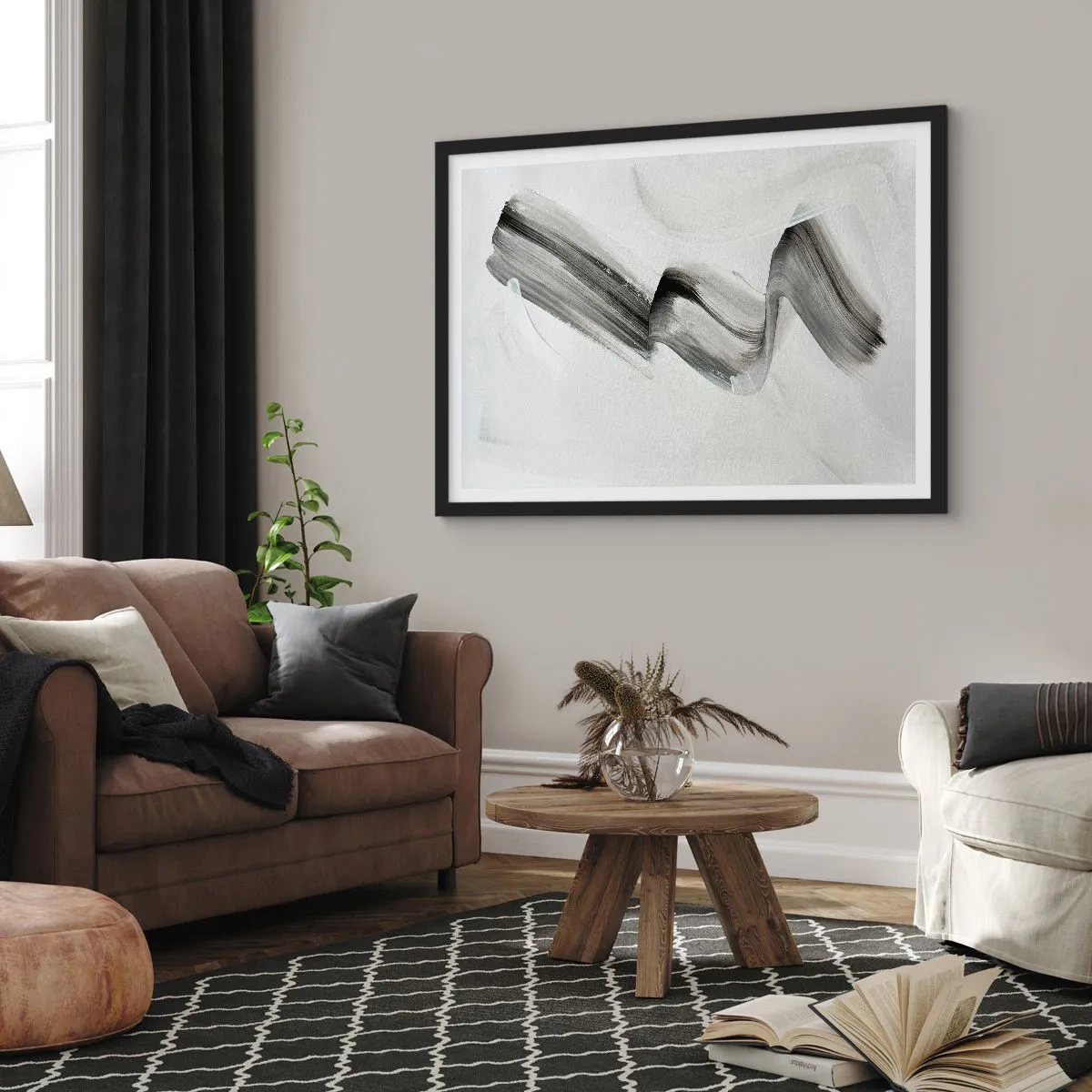 Affisch i svart ram - Bara för skojs skull - 91x61 cm