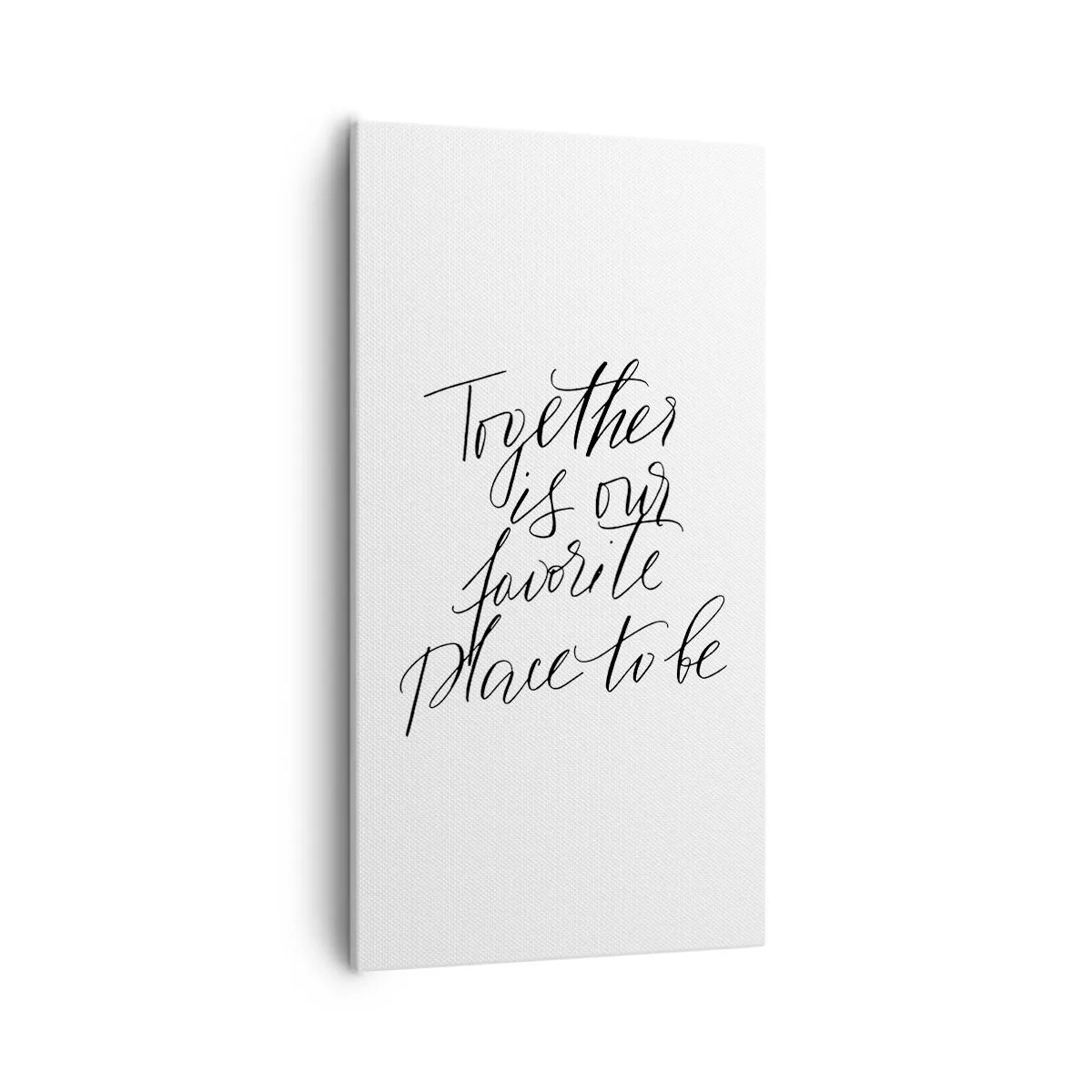 Canvastavla - Bild på duk - Känner du också det? - 55x100 cm