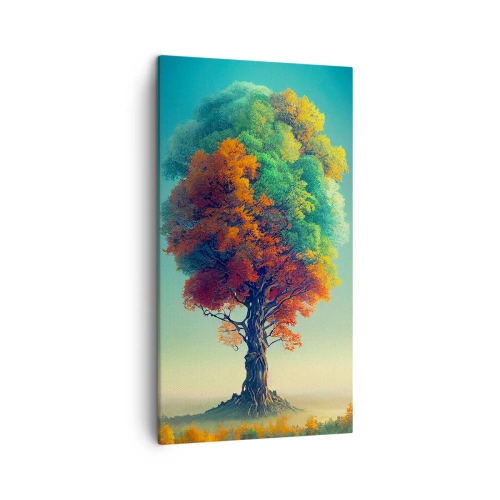 Canvastavla - Bild på duk - Eken - naturens fader - 45x80 cm