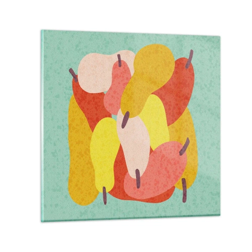 Glastavla - Bild på glas - Smaka på sommarsolen - 70x70 cm