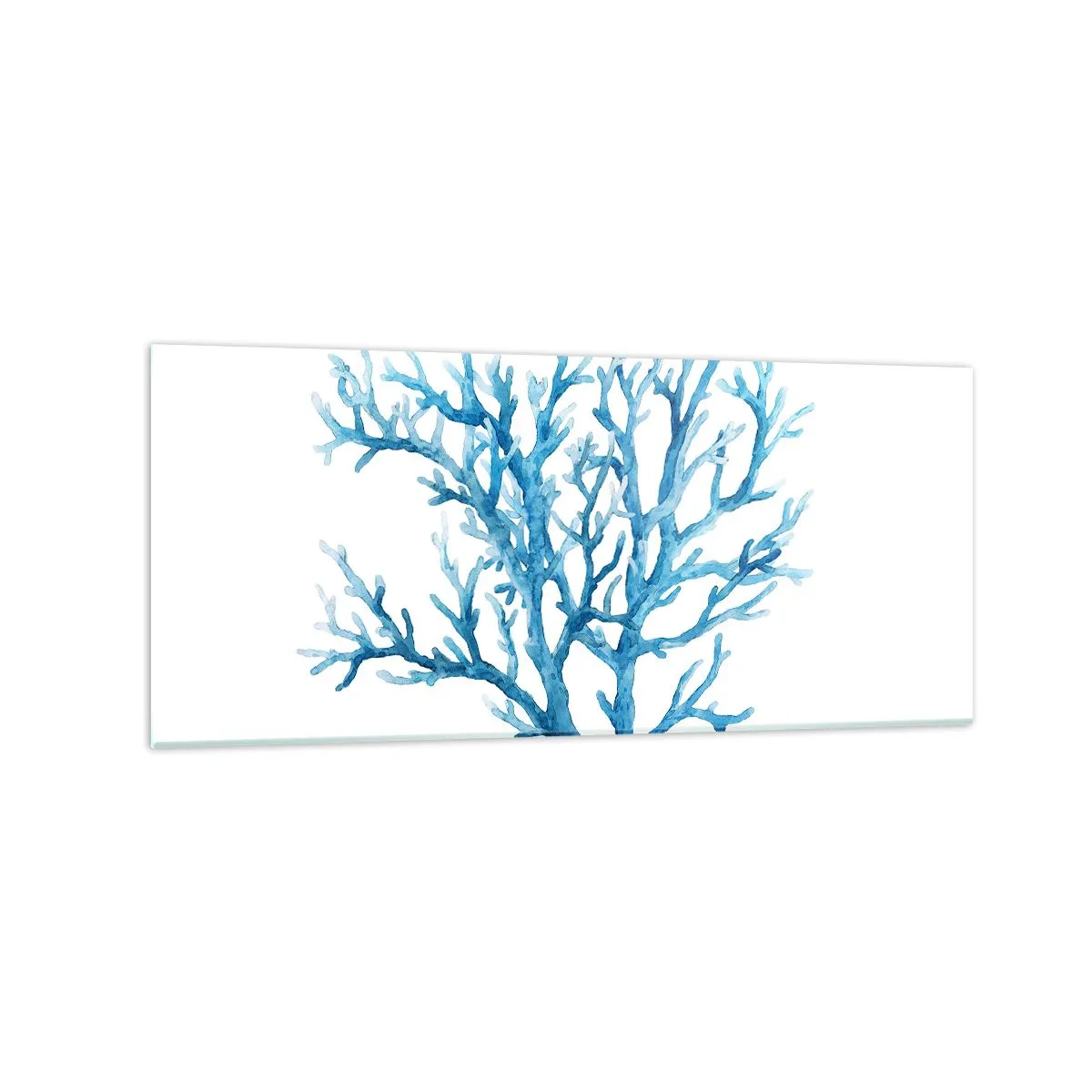 Glastavla - Bild på glas - Marin filigran - 120x50 cm