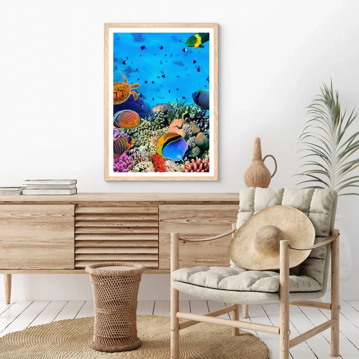 Affisch i ram av ljusek - Vad vet vi om livet... - 50x70 cm