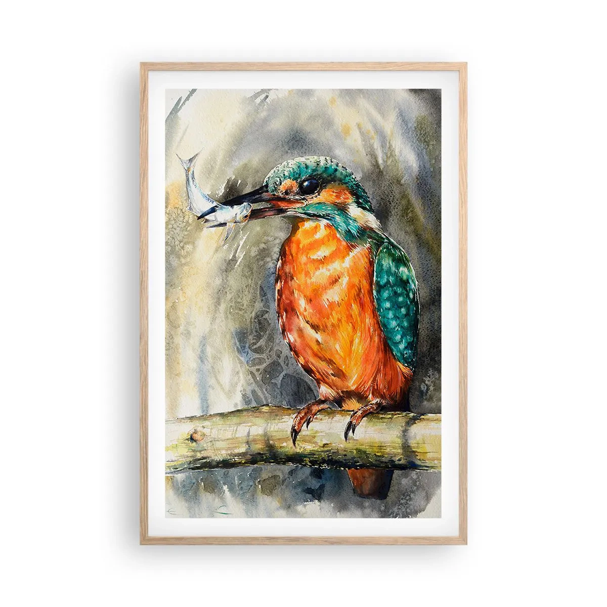 Affisch i ram av ljusek - Naturens lagar - 61x91 cm