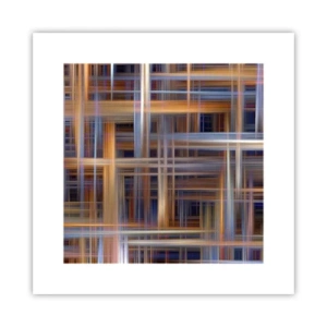 Affisch - Vävd av ljus - 30x30 cm