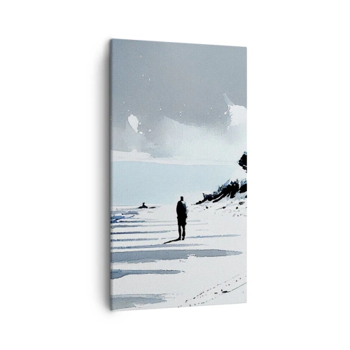Canvastavla - Bild på duk - Ensam - 45x80 cm