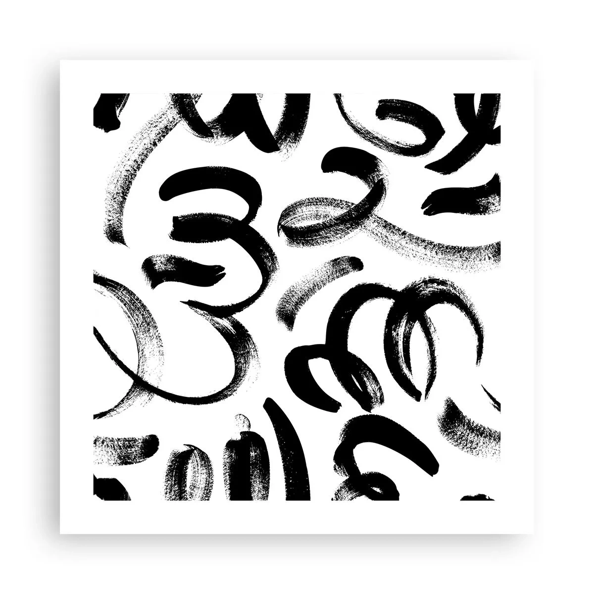 Affisch - Svart på vitt - 50x50 cm