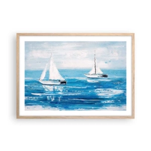 Affisch i ram av ljusek - Med en vän vid din sida - 70x50 cm