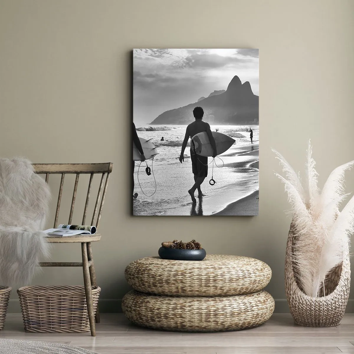 Canvastavla - Bild på duk - Samba för en våg - 50x70 cm